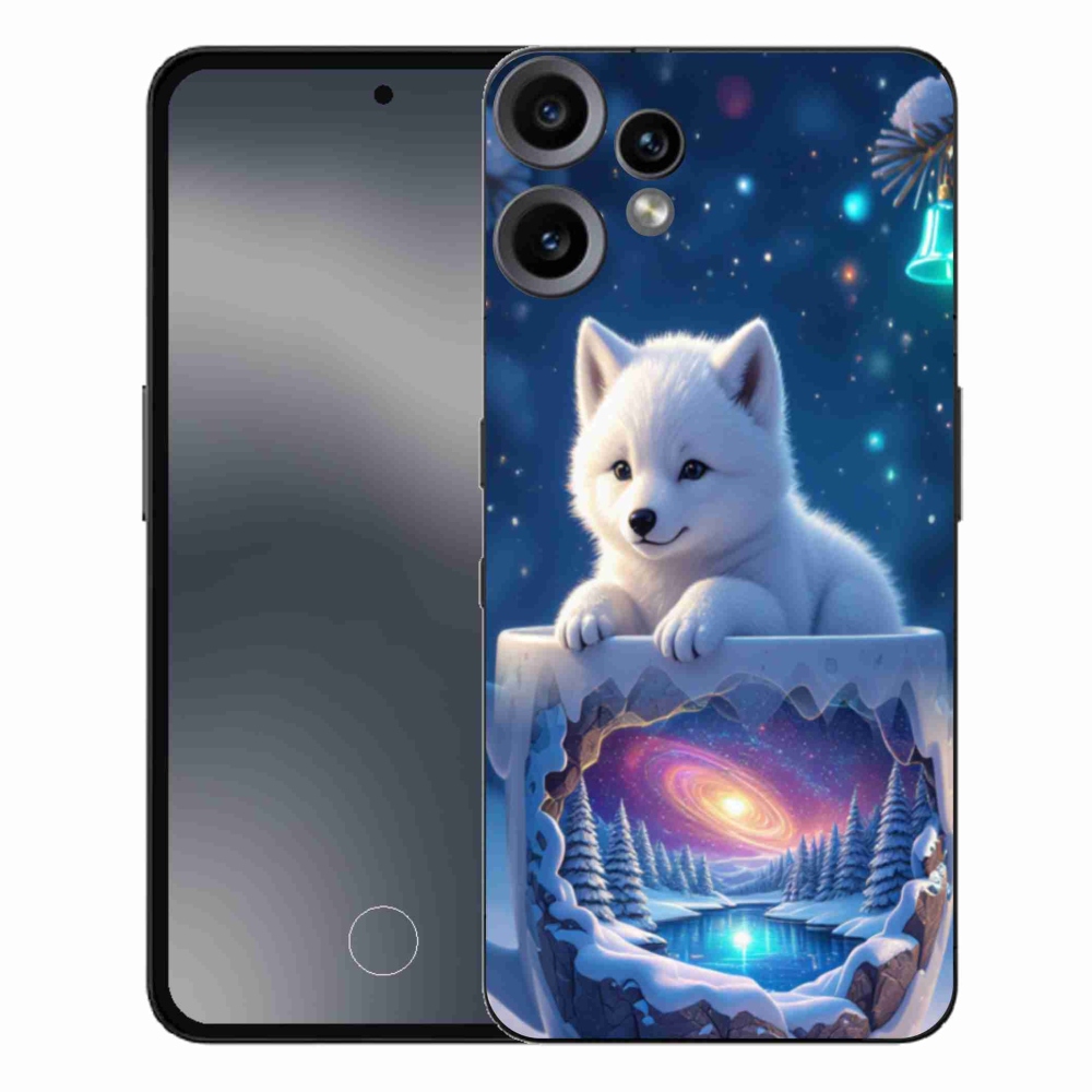 Gelový kryt mmCase na Nothing CMF Phone 2 Pro - vánoční štěně