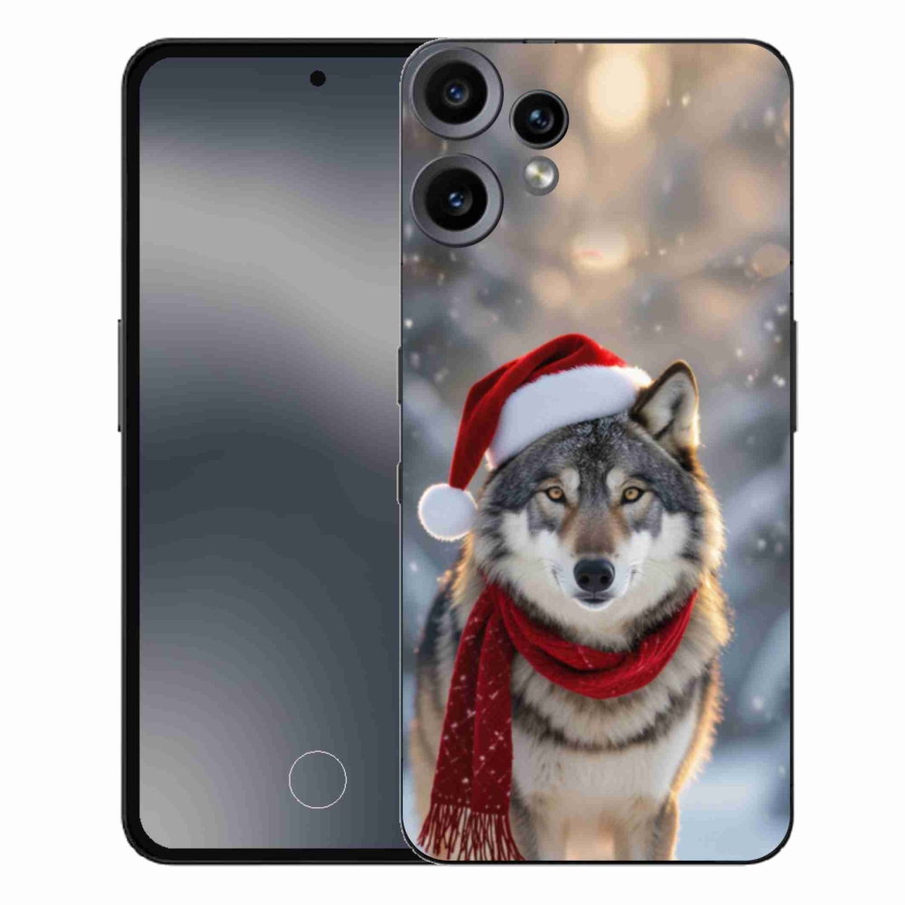 Gelový kryt mmCase na Nothing CMF Phone 2 Pro - vánoční vlk