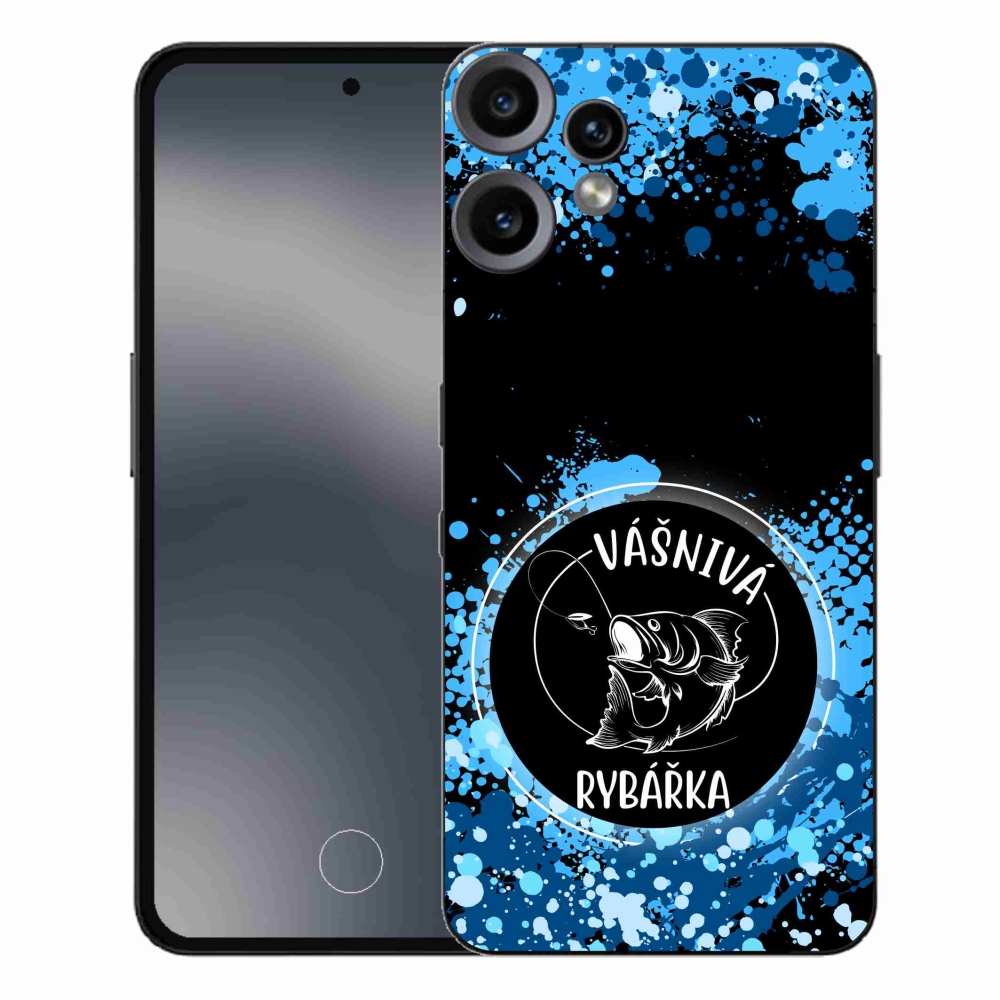 Gelový kryt mmCase na Nothing CMF Phone 2 Pro - vášnivá rybářka černé pozadí