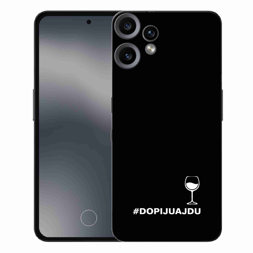 Gelový kryt mmCase na Nothing CMF Phone 2 Pro - vinný motiv černé pozadí