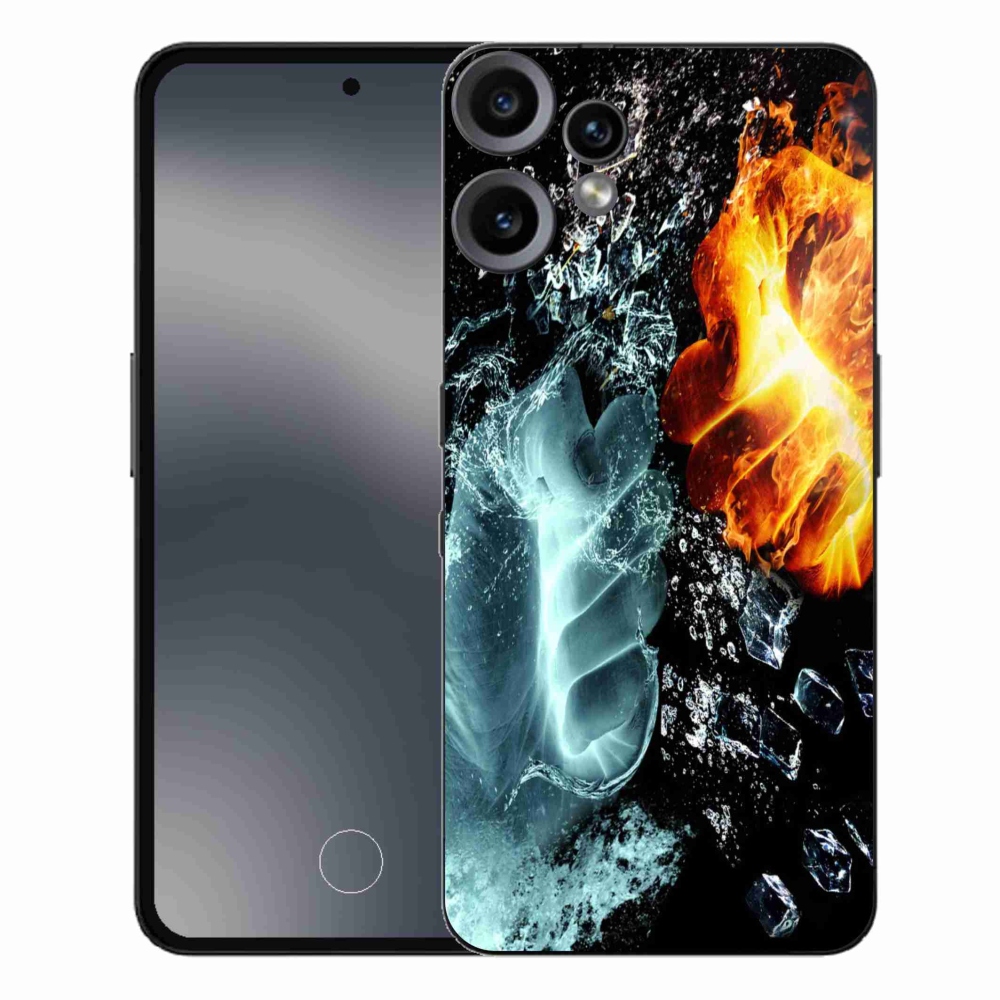 Gelový kryt mmCase na Nothing CMF Phone 2 Pro - voda a oheň