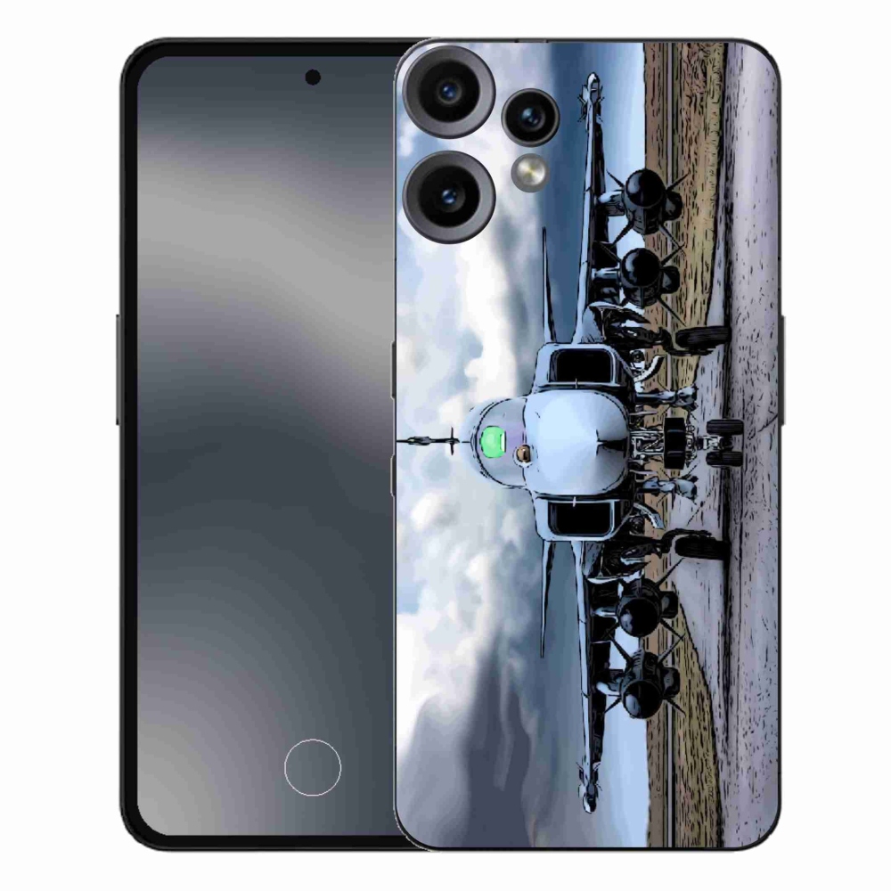 Gelový kryt mmCase na Nothing CMF Phone 2 Pro - vojenské letadlo
