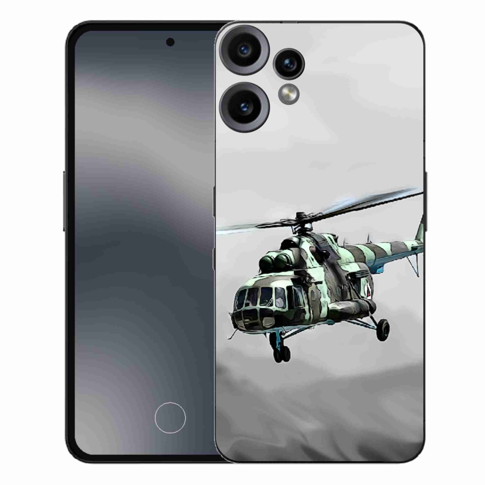 Gelový kryt mmCase na Nothing CMF Phone 2 Pro - vojenský vrtulník