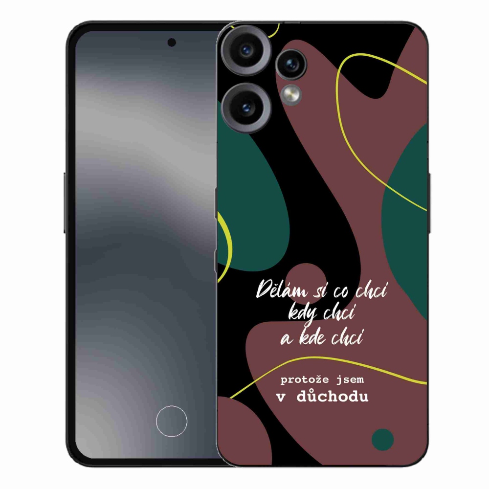 Gelový kryt mmCase na Nothing CMF Phone 2 Pro - vtipný text 10 černé pozadí