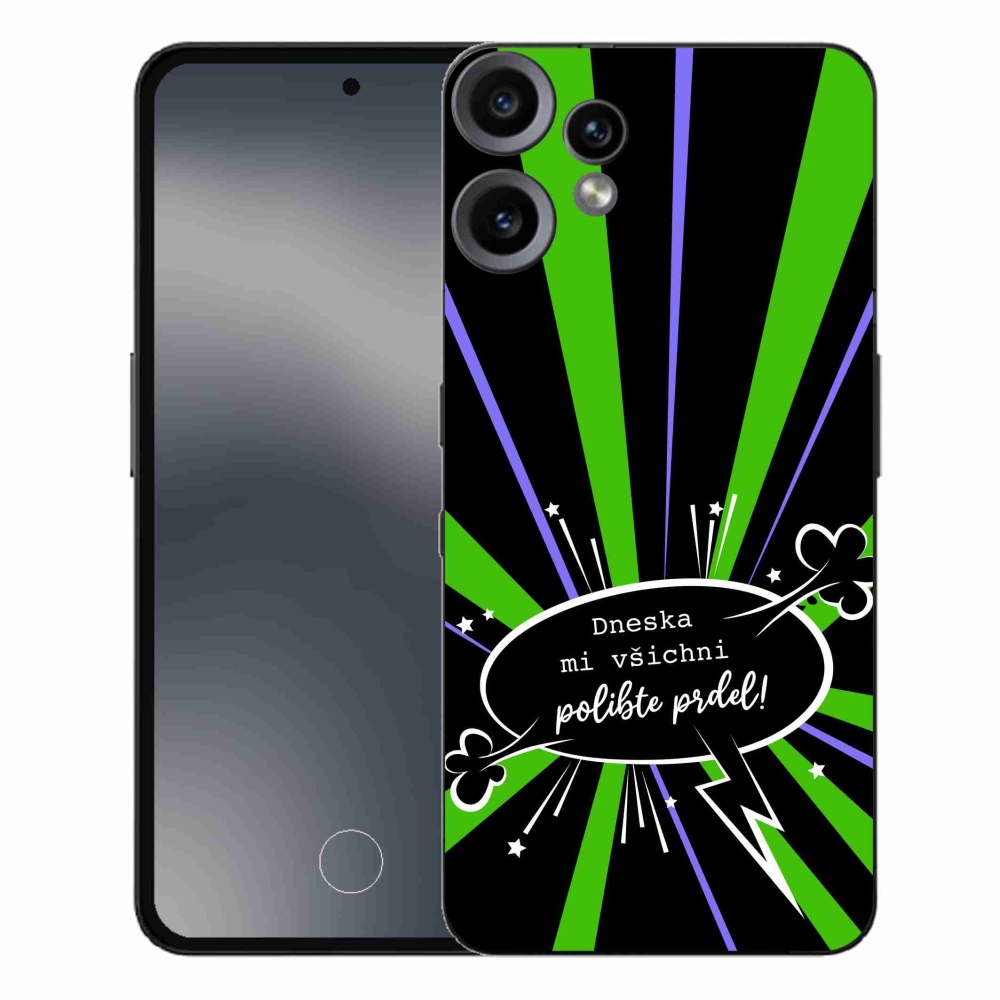 Gelový kryt mmCase na Nothing CMF Phone 2 Pro - vtipný text 15 černé pozadí