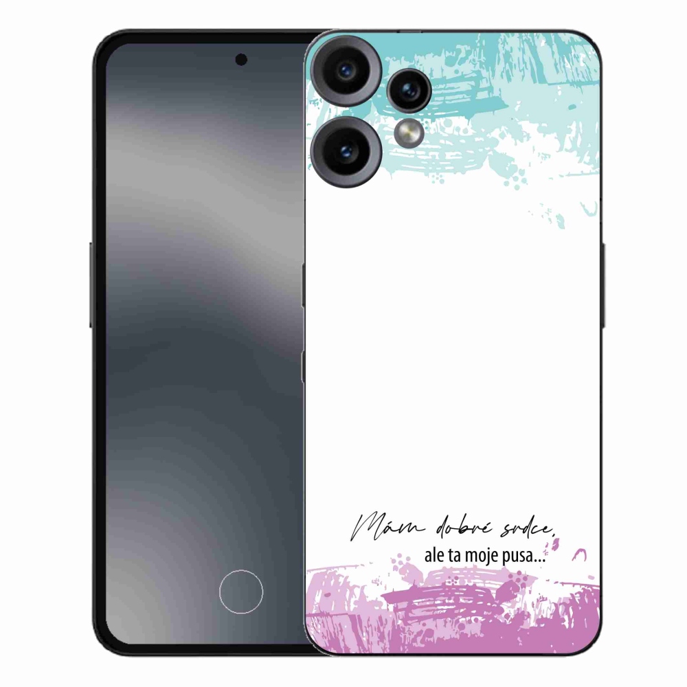Gelový kryt mmCase na Nothing CMF Phone 2 Pro - vtipný text 3 bílé pozadí
