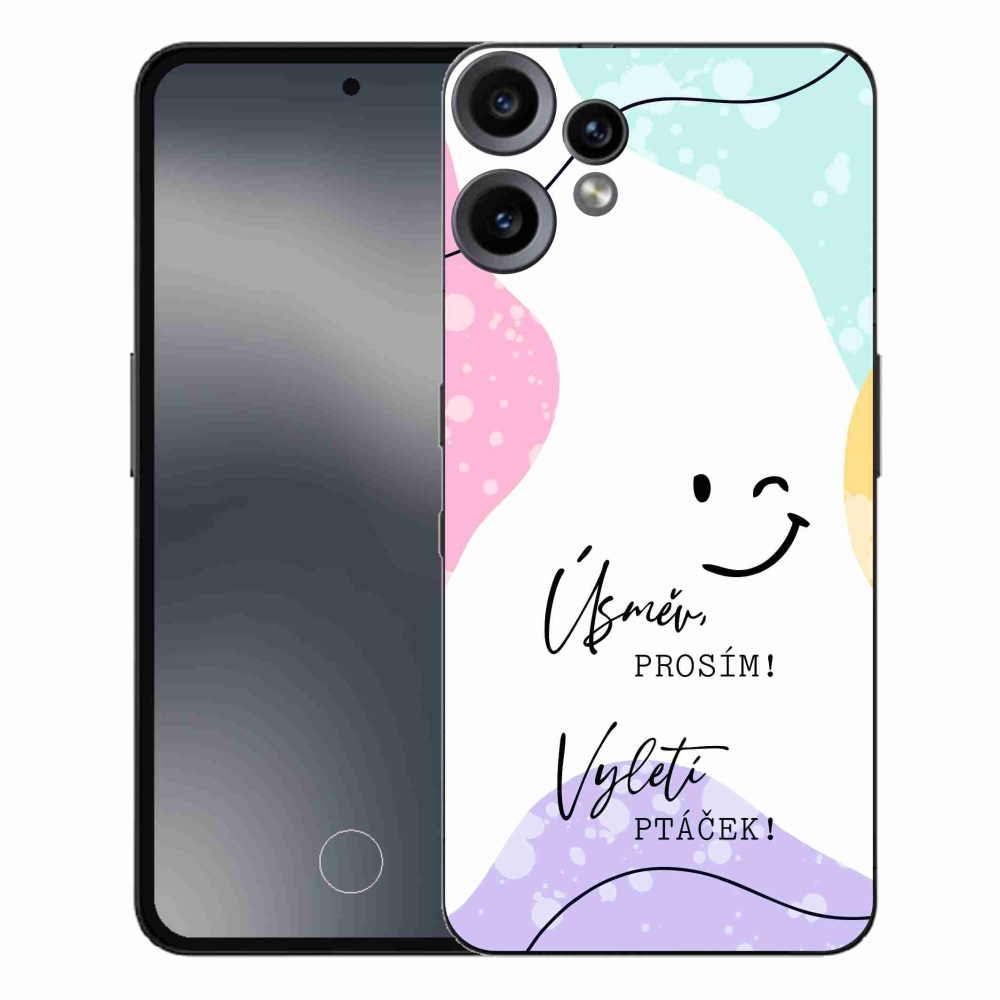Gelový kryt mmCase na Nothing CMF Phone 2 Pro - vtipný text 4 bílé pozadí
