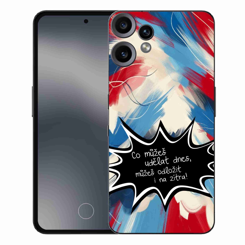 Gelový kryt mmCase na Nothing CMF Phone 2 Pro - vtipný text 9 černé pozadí