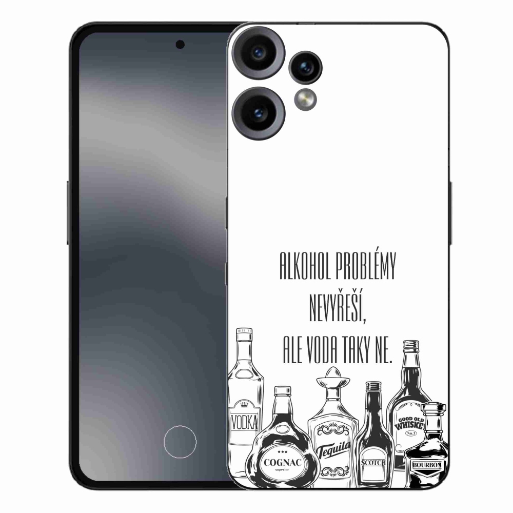 Gelový kryt mmCase na Nothing CMF Phone 2 Pro - vtipný text bílé pozadí