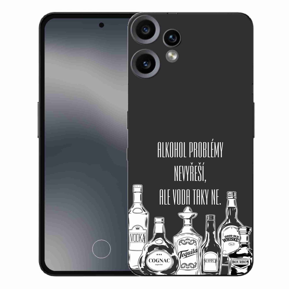 Gelový kryt mmCase na Nothing CMF Phone 2 Pro - vtipný text černé pozadí