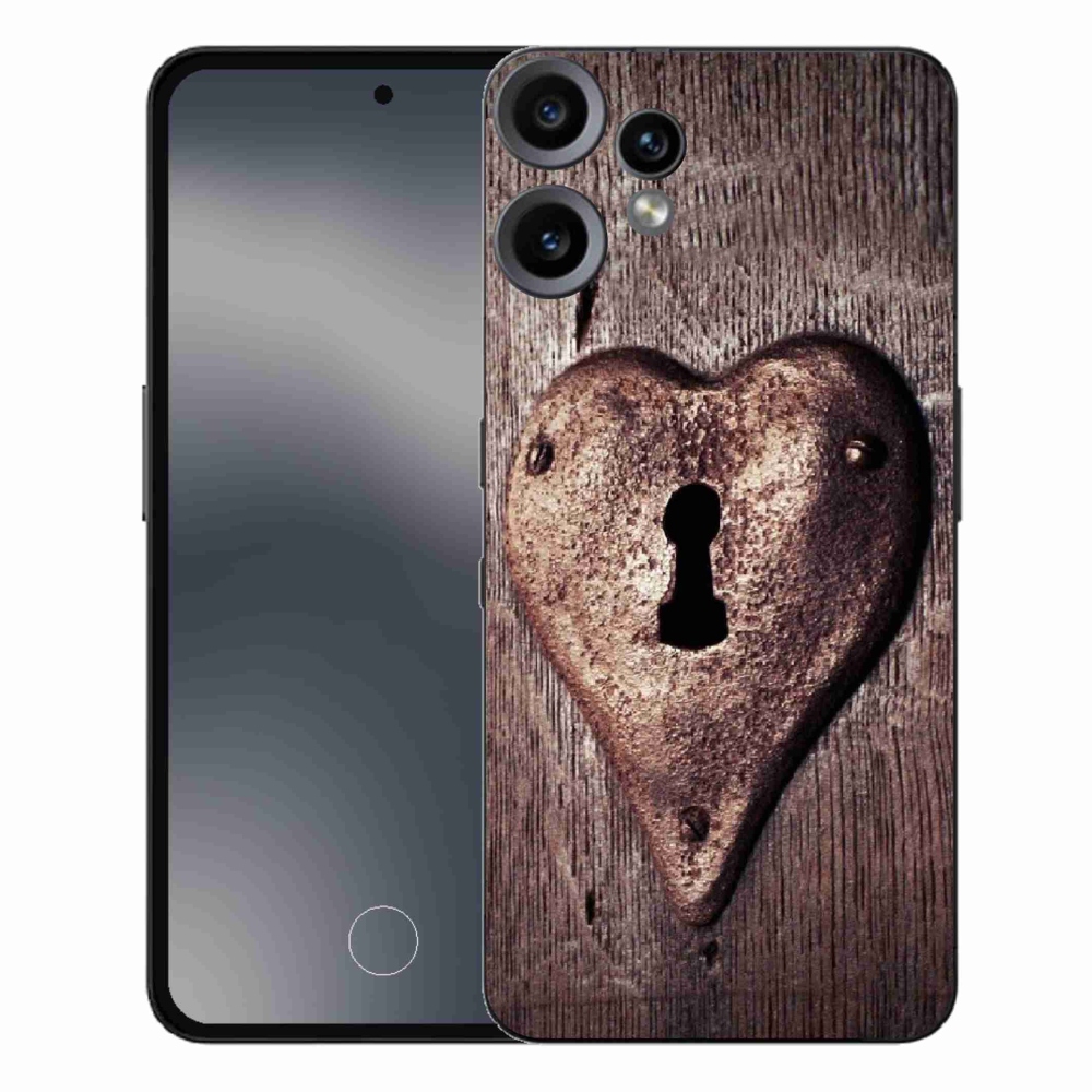 Gelový kryt mmCase na Nothing CMF Phone 2 Pro - zámek ve tvaru srdce