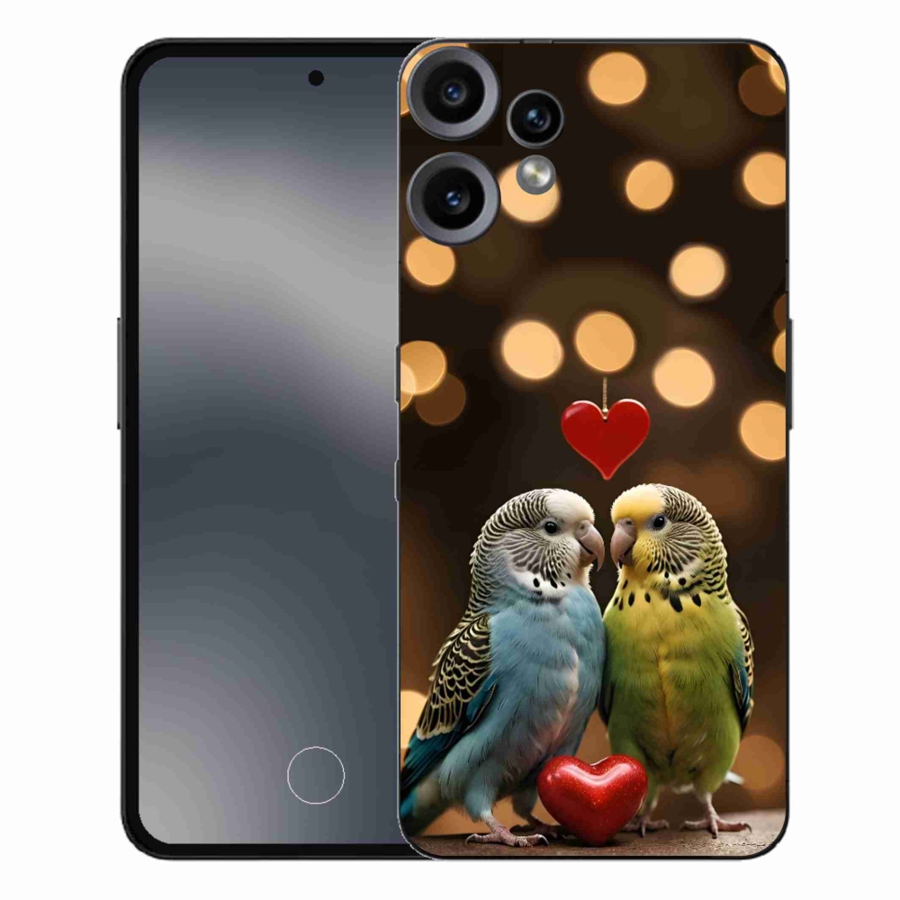 Gelový kryt mmCase na Nothing CMF Phone 2 Pro - zamilovaní papoušci