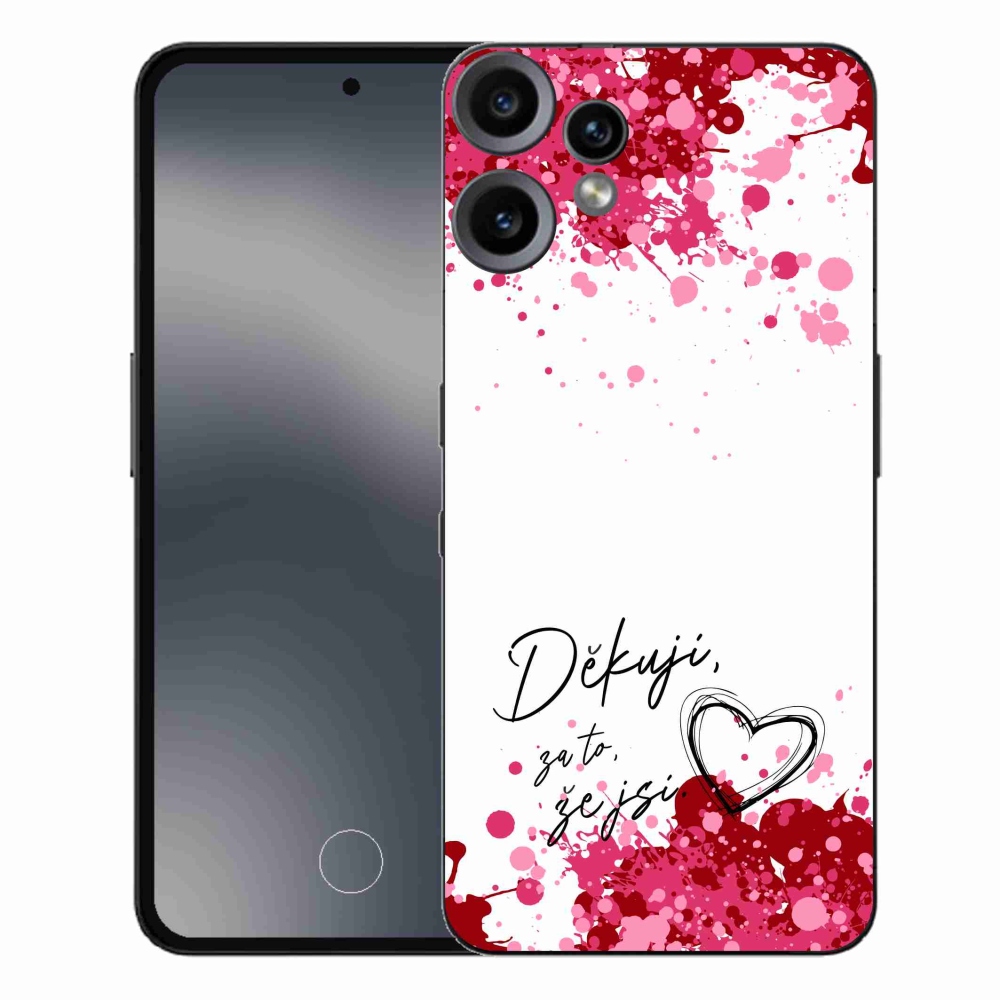 Gelový kryt mmCase na Nothing CMF Phone 2 Pro - zamilovaný text 2 bílé pozadí