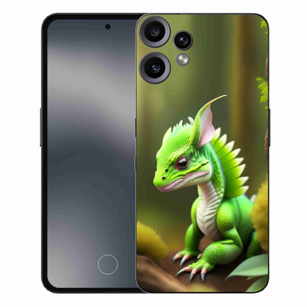 Gelový kryt mmCase na Nothing CMF Phone 2 Pro - zelený dráček