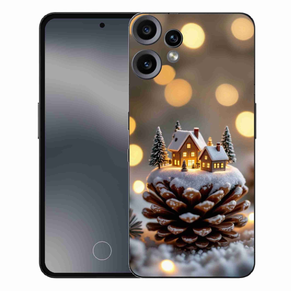 Gelový kryt mmCase na Nothing CMF Phone 2 Pro - zimní vesnička