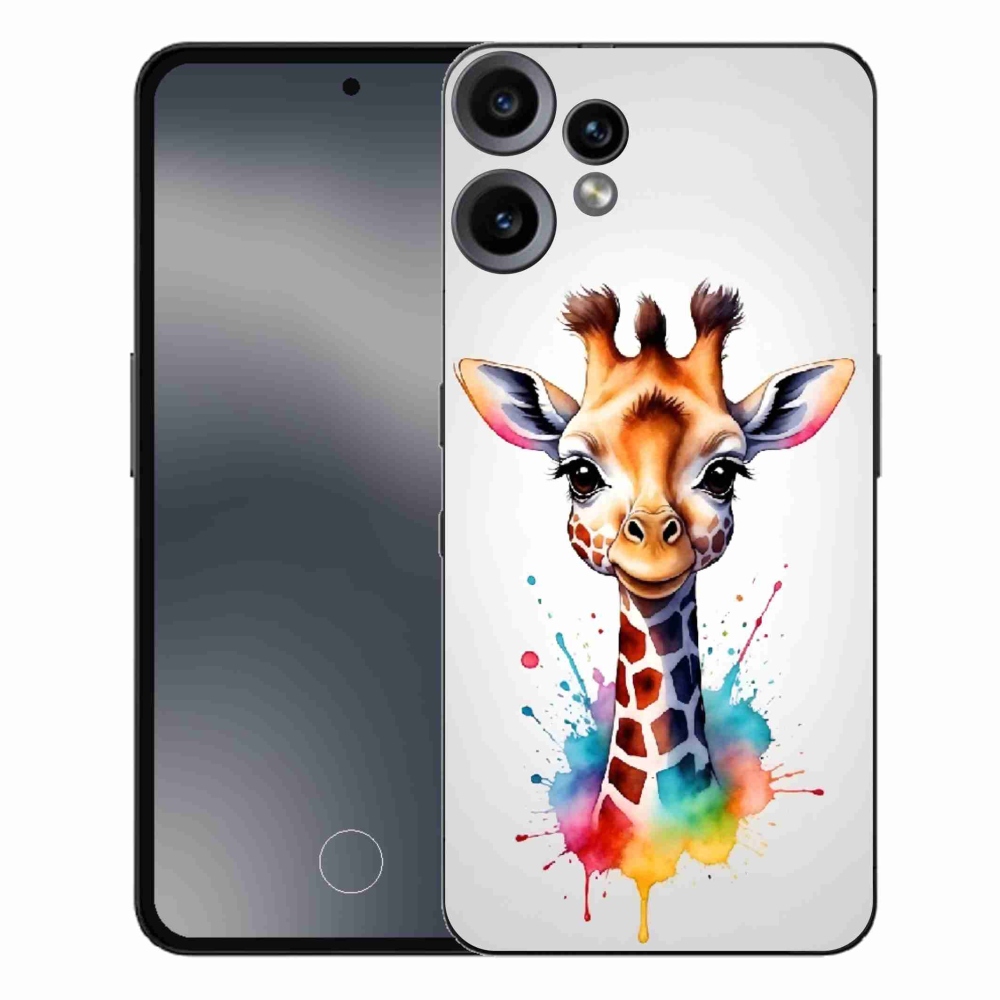 Gelový kryt mmCase na Nothing CMF Phone 2 Pro - žirafa 1