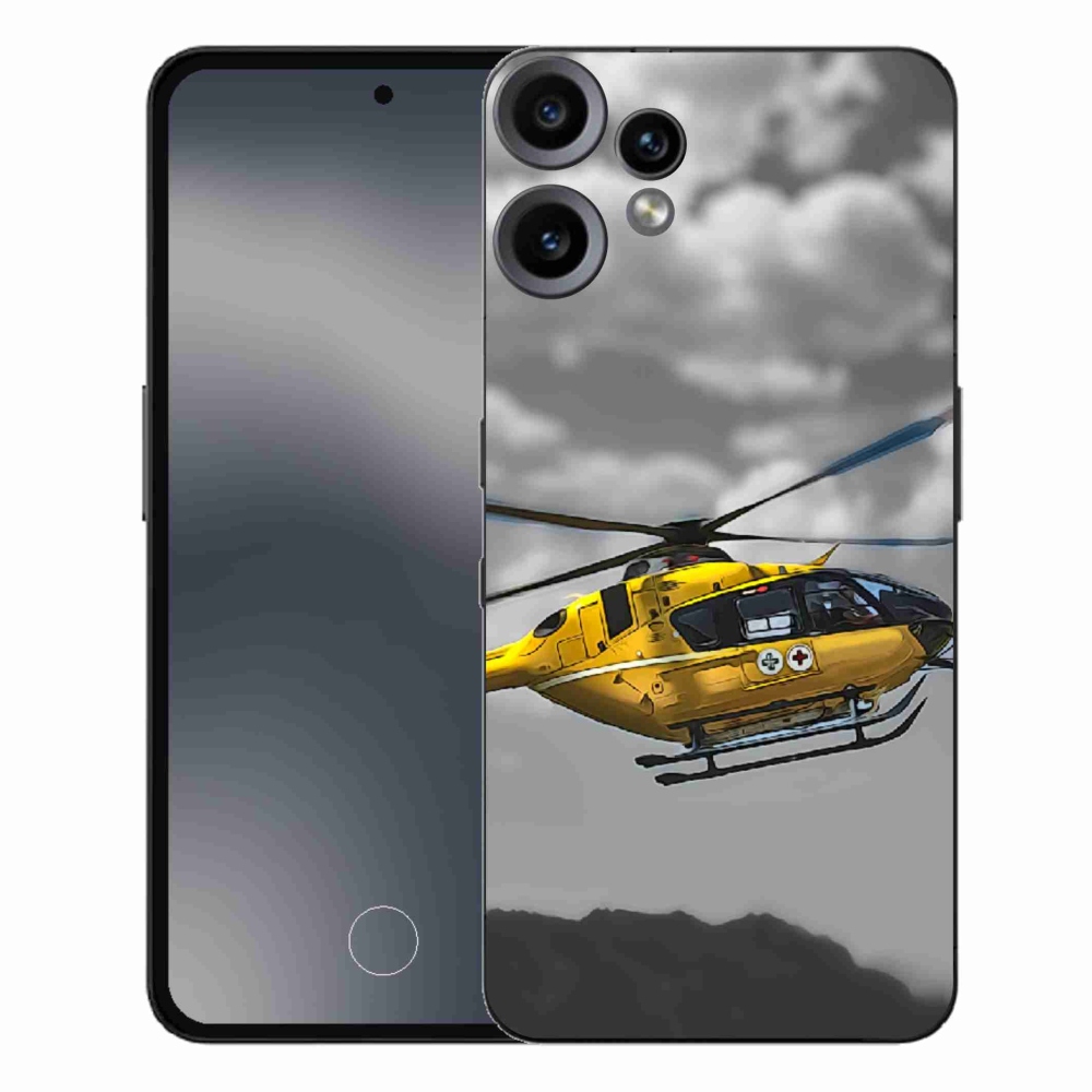 Gelový kryt mmCase na Nothing CMF Phone 2 Pro - žlutá helikoptéra
