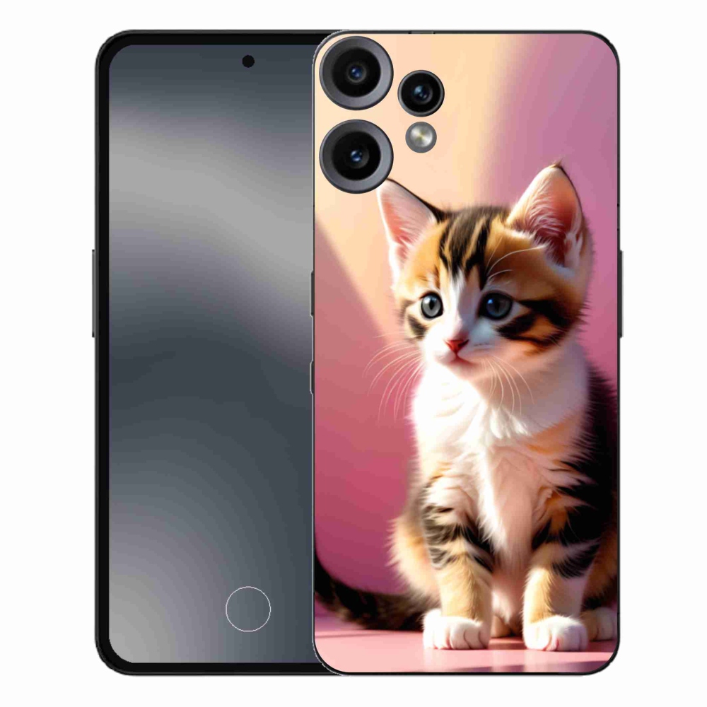 Gelový kryt mmCase na Nothing CMF Phone 2 Pro - zvědavé kotě 2