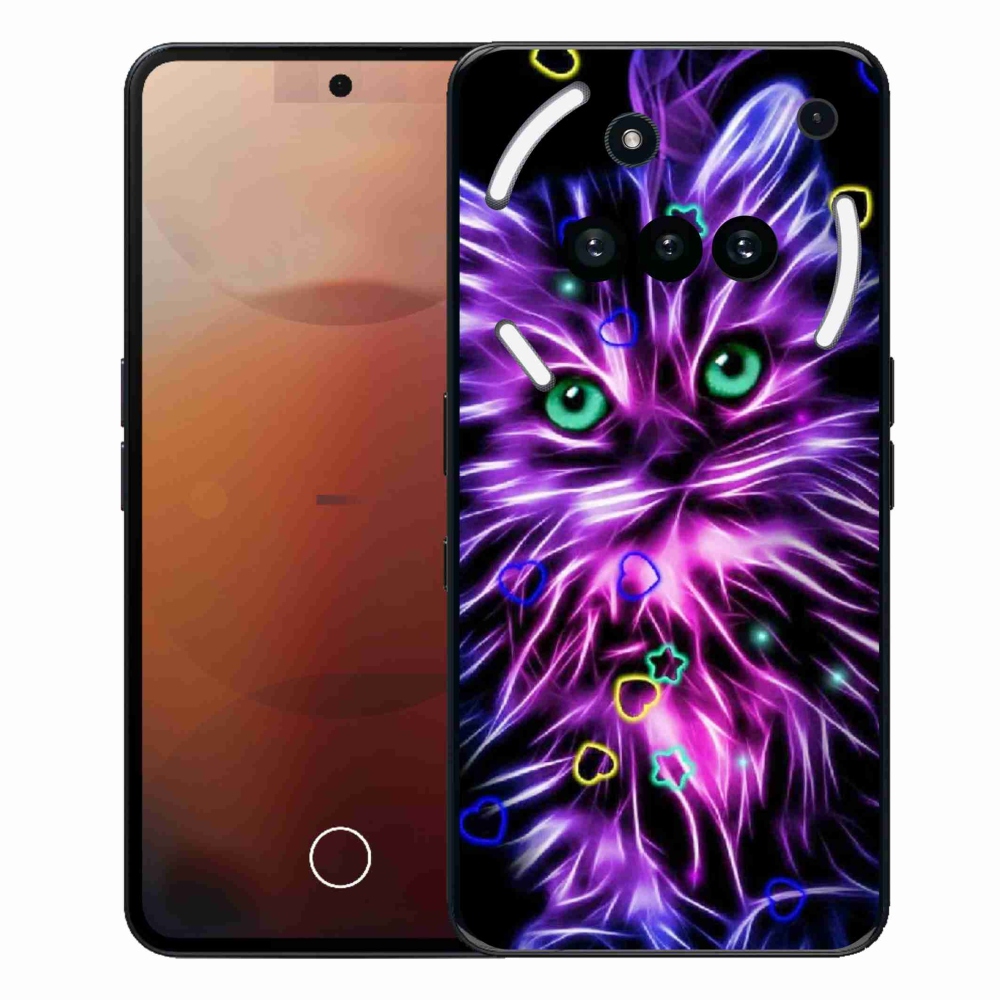 Gelový kryt mmCase na Nothing Phone (3a) - abstraktní kočka