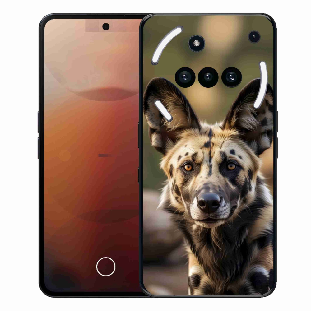 Gelový kryt mmCase na Nothing Phone (3a) - africký divoký pes