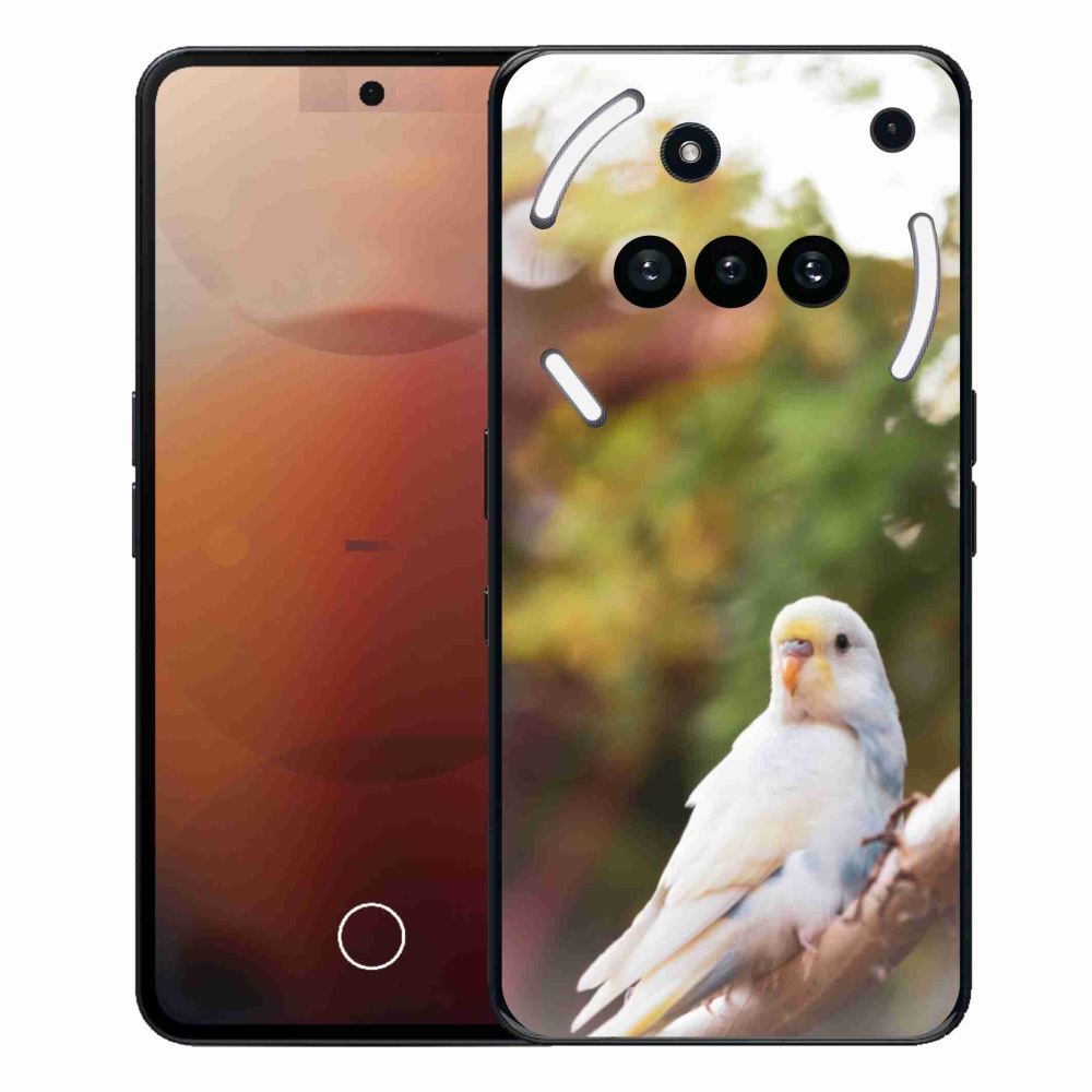 Gelový kryt mmCase na Nothing Phone (3a) - andulka bílá