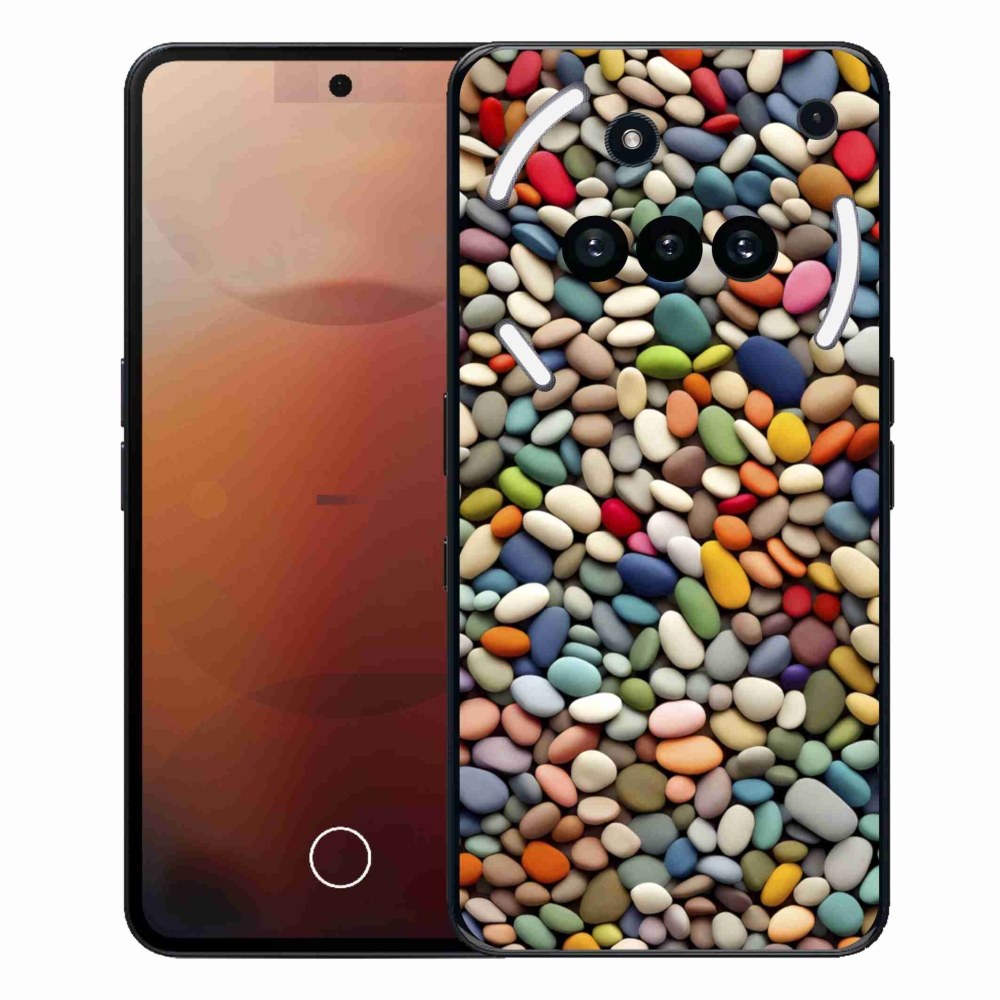Gelový kryt mmCase na Nothing Phone (3a) - barevné kamínky 2
