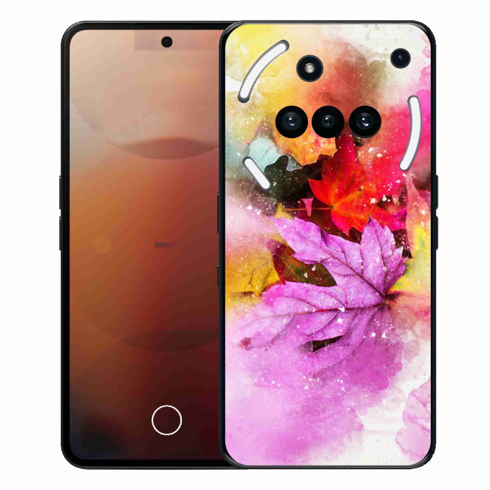 Gelový kryt mmCase na Nothing Phone (3a) - barevné listy