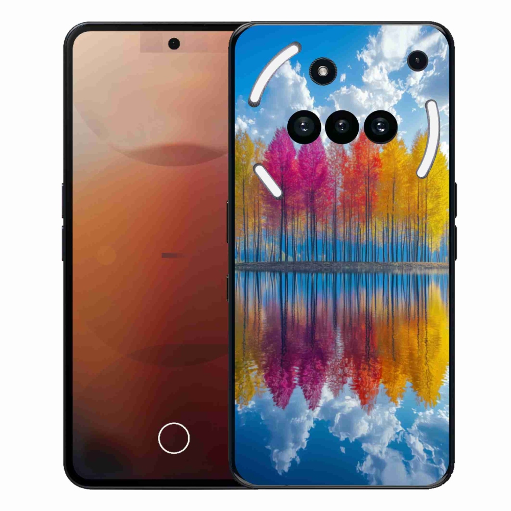 Gelový kryt mmCase na Nothing Phone (3a) - barevné stromy