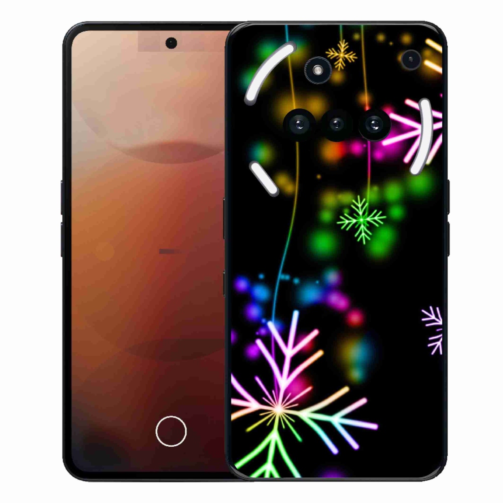 Gelový kryt mmCase na Nothing Phone (3a) - barevné vločky