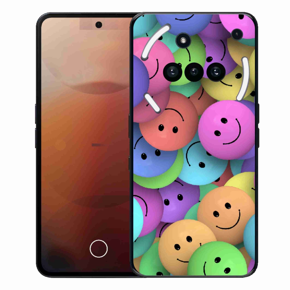 Gelový kryt mmCase na Nothing Phone (3a) - barevní smajlíci