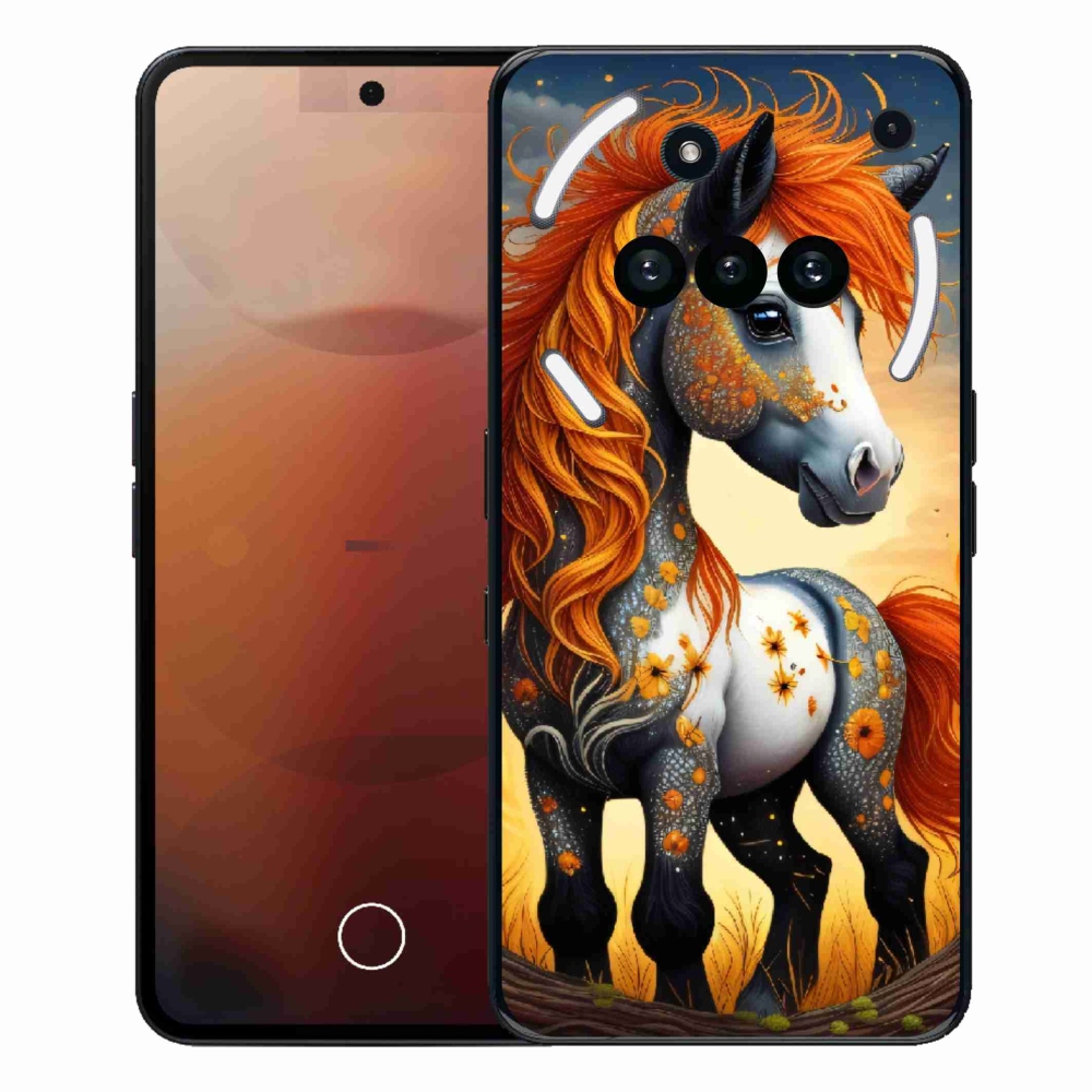 Gelový kryt mmCase na Nothing Phone (3a) - barevný poník