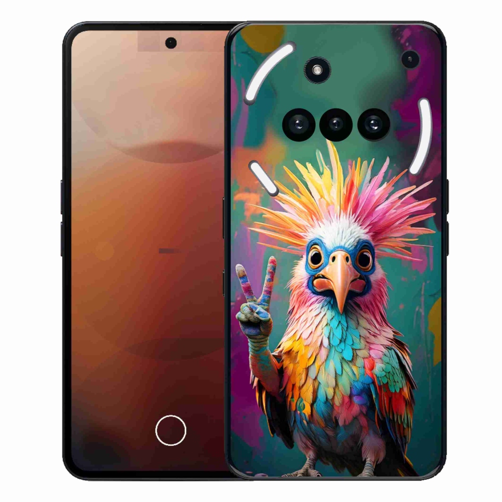 Gelový kryt mmCase na Nothing Phone (3a) - barevný rebel