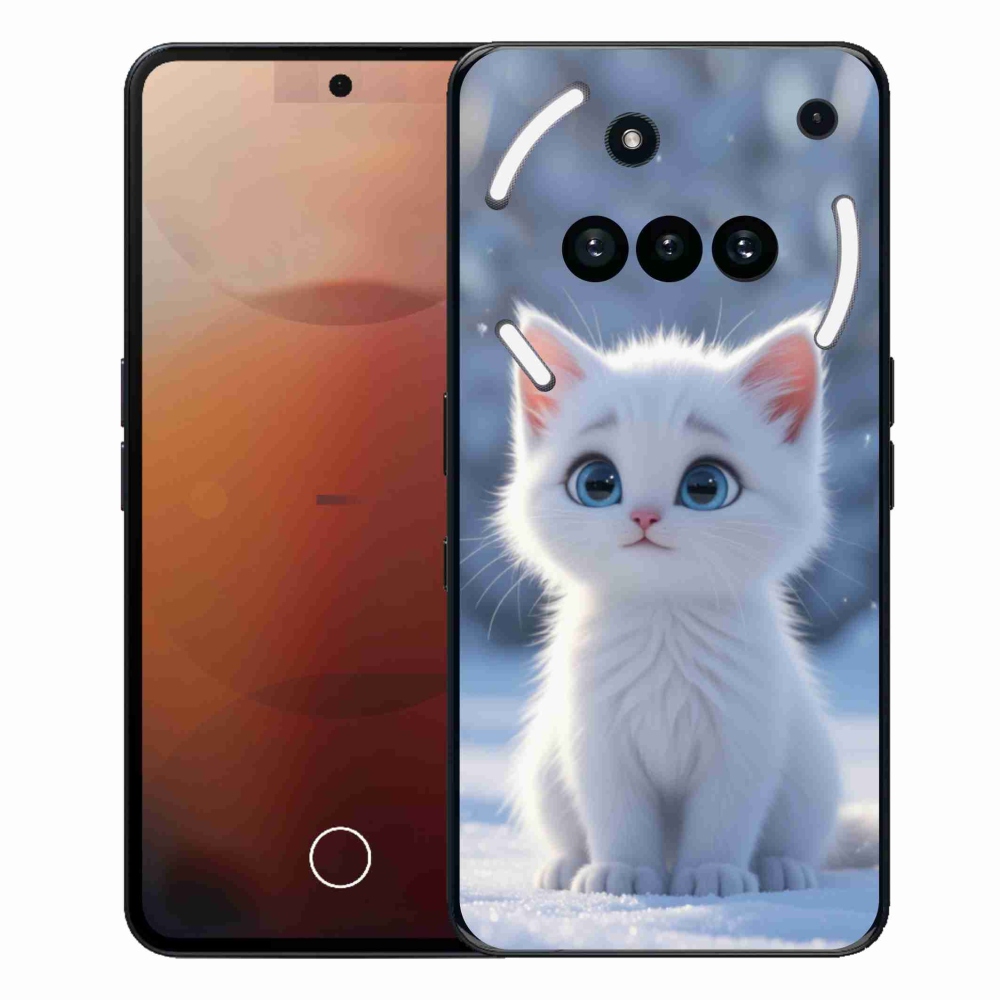Gelový kryt mmCase na Nothing Phone (3a) - bílé kotě 3