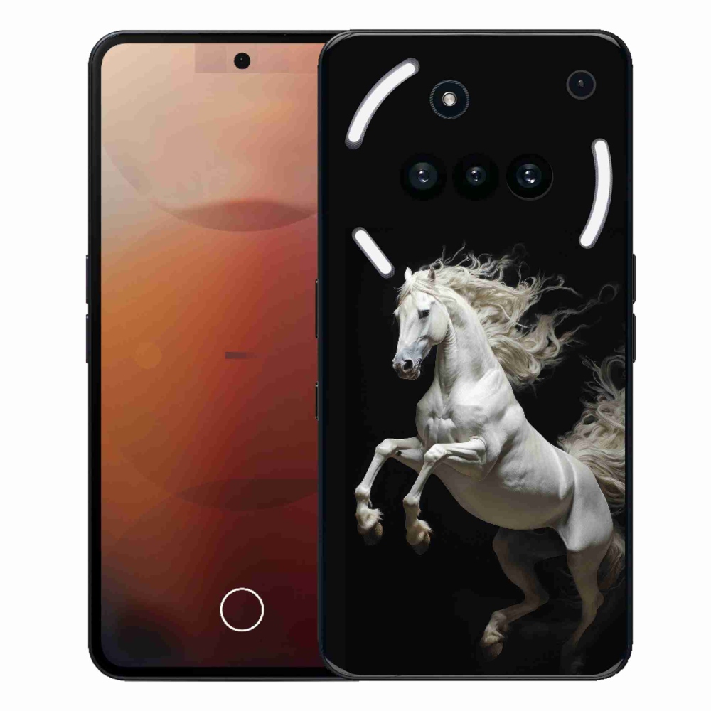 Gelový kryt mmCase na Nothing Phone (3a) - bílý kůň 4