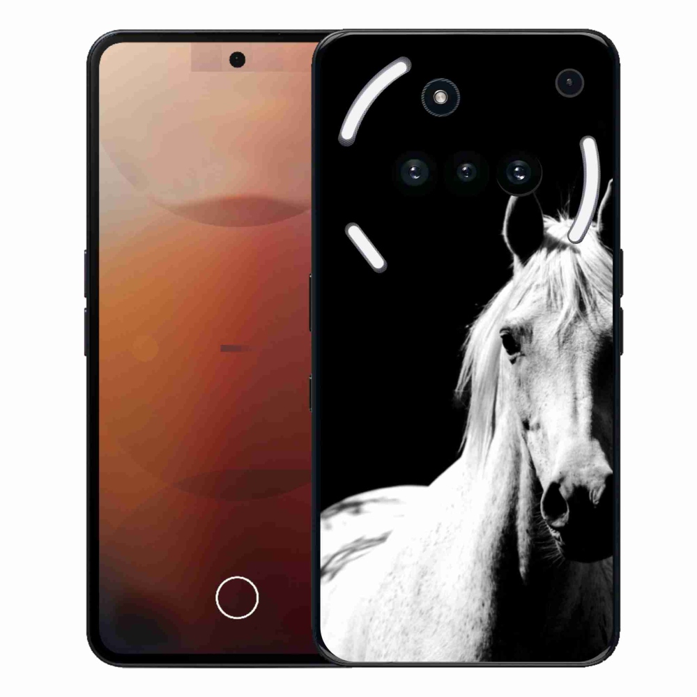 Gelový kryt mmCase na Nothing Phone (3a) - bílý kůň 5