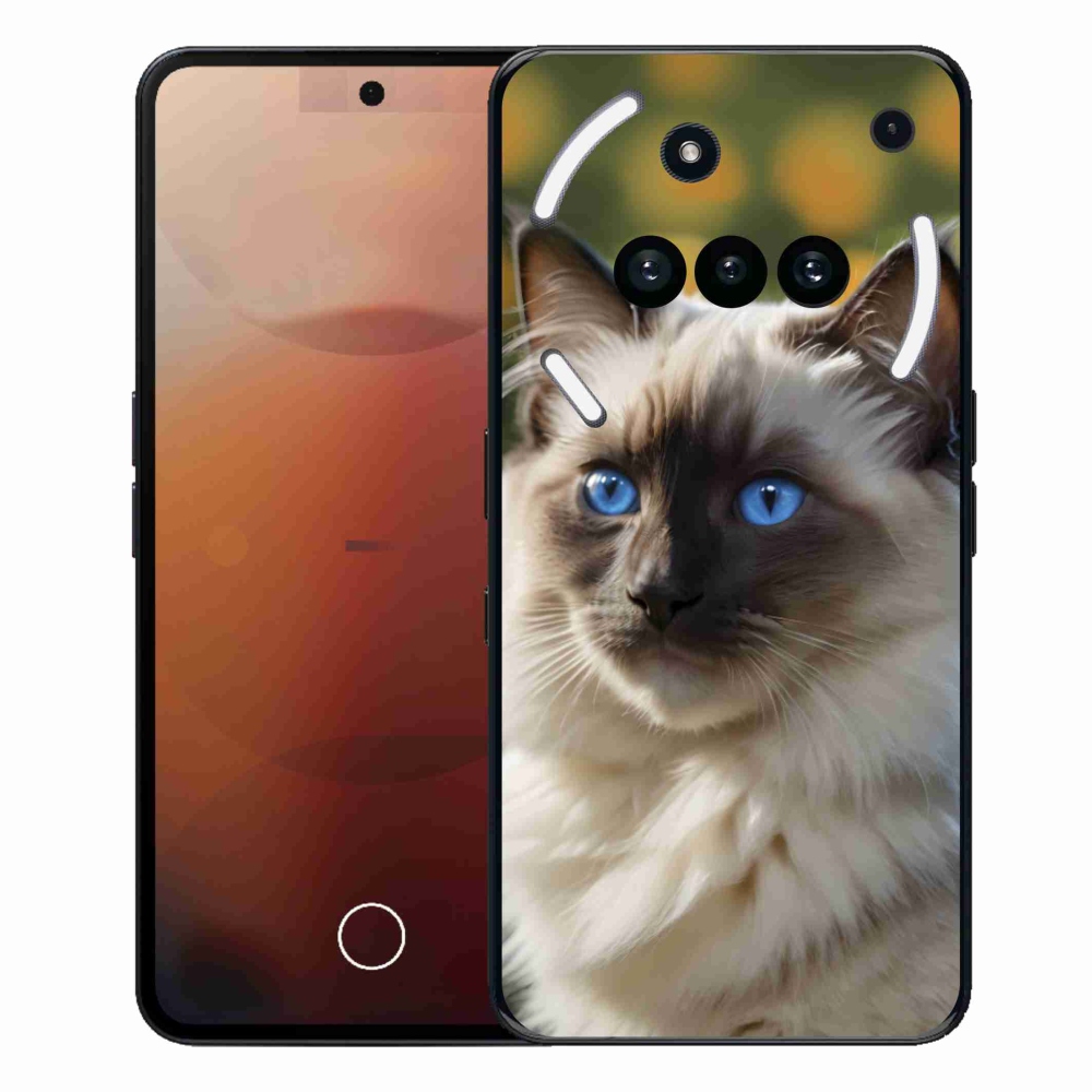 Gelový kryt mmCase na Nothing Phone (3a) - bílý ragdoll