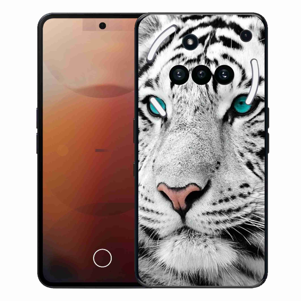 Gelový kryt mmCase na Nothing Phone (3a) - bílý tygr