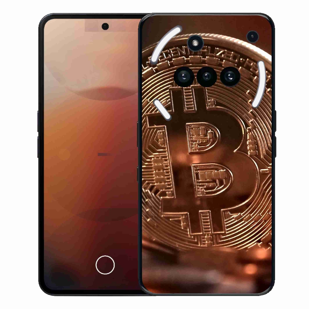 Gelový kryt mmCase na Nothing Phone (3a) - bitcoin