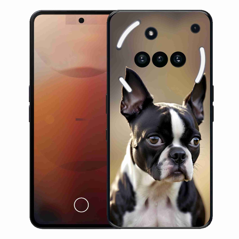 Gelový kryt mmCase na Nothing Phone (3a) - bostonský teriér