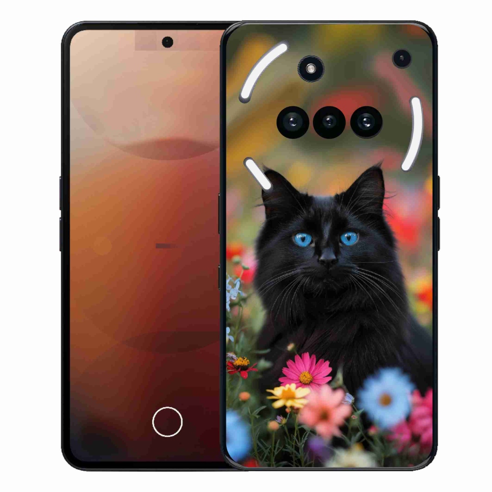 Gelový kryt mmCase na Nothing Phone (3a) - černé kotě 4