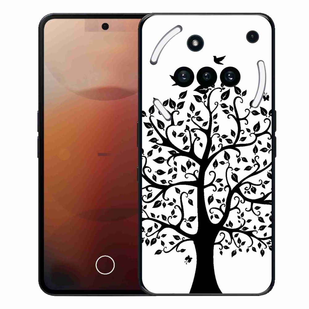 Gelový kryt mmCase na Nothing Phone (3a) - černobílý strom