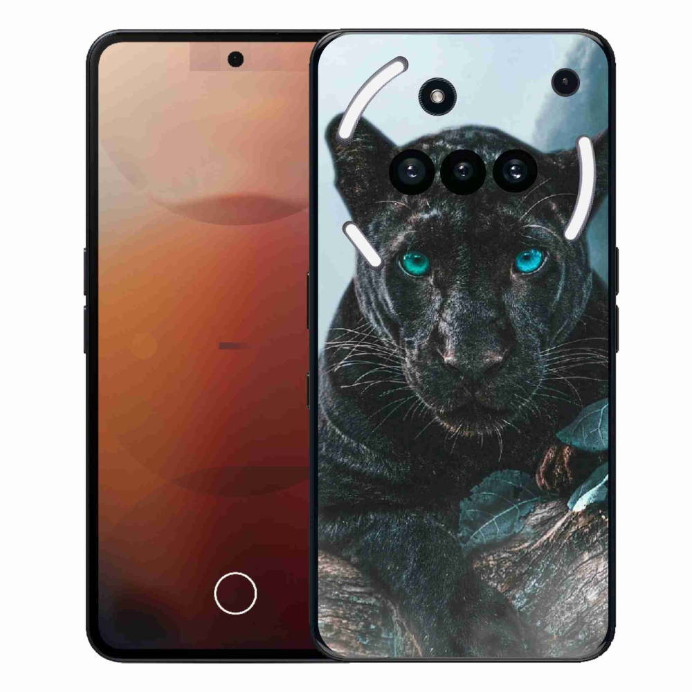 Gelový kryt mmCase na Nothing Phone (3a) - černý panter