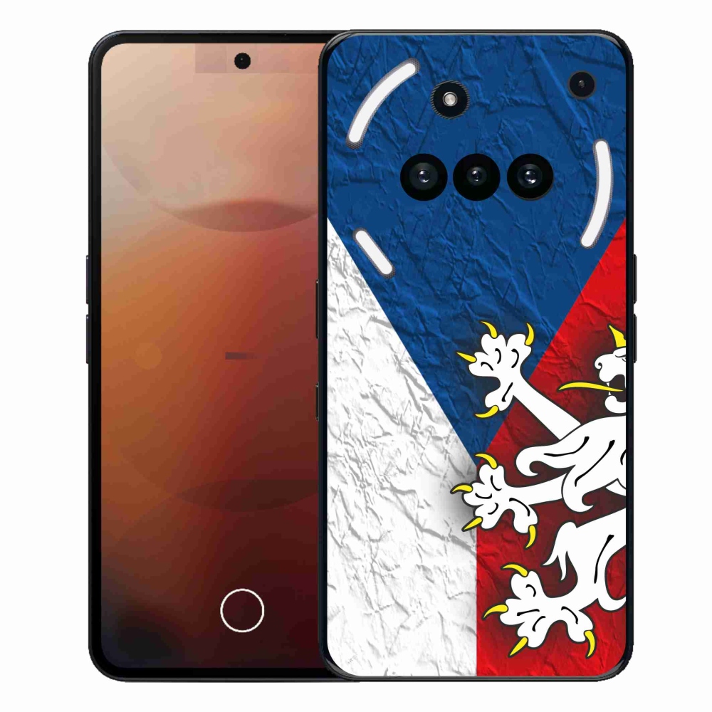 Gelový kryt mmCase na Nothing Phone (3a) - česká vlajka 1