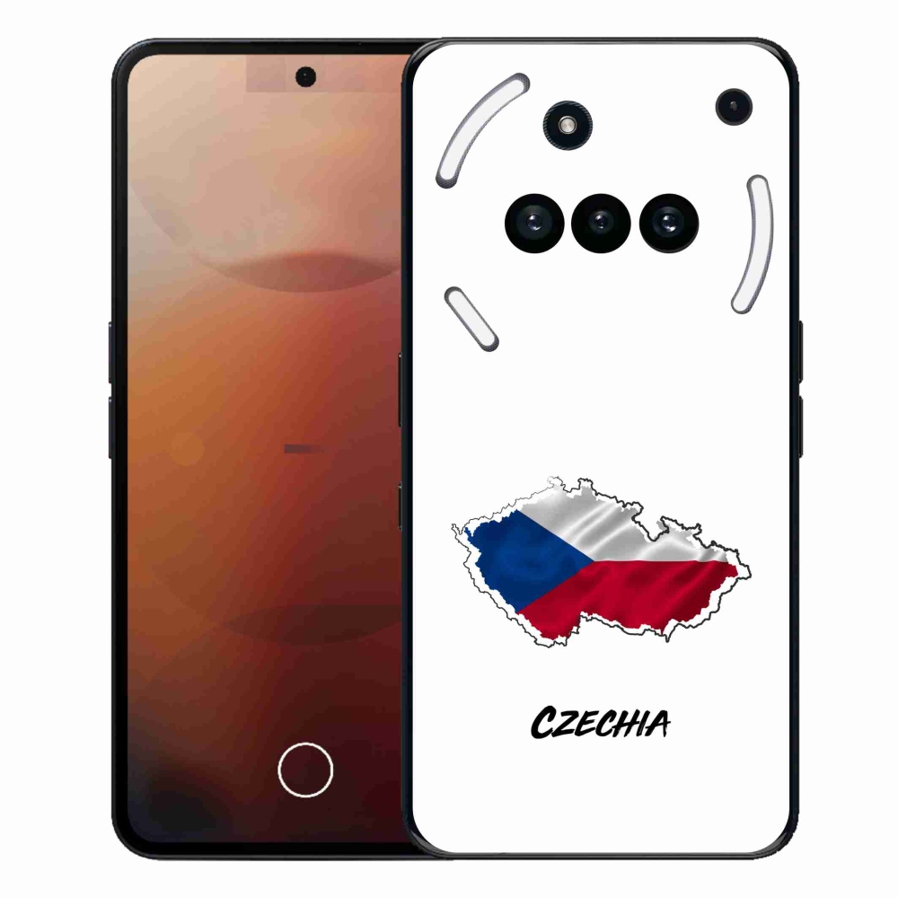 Gelový kryt mmCase na Nothing Phone (3a) - Czechia bílé pozadí