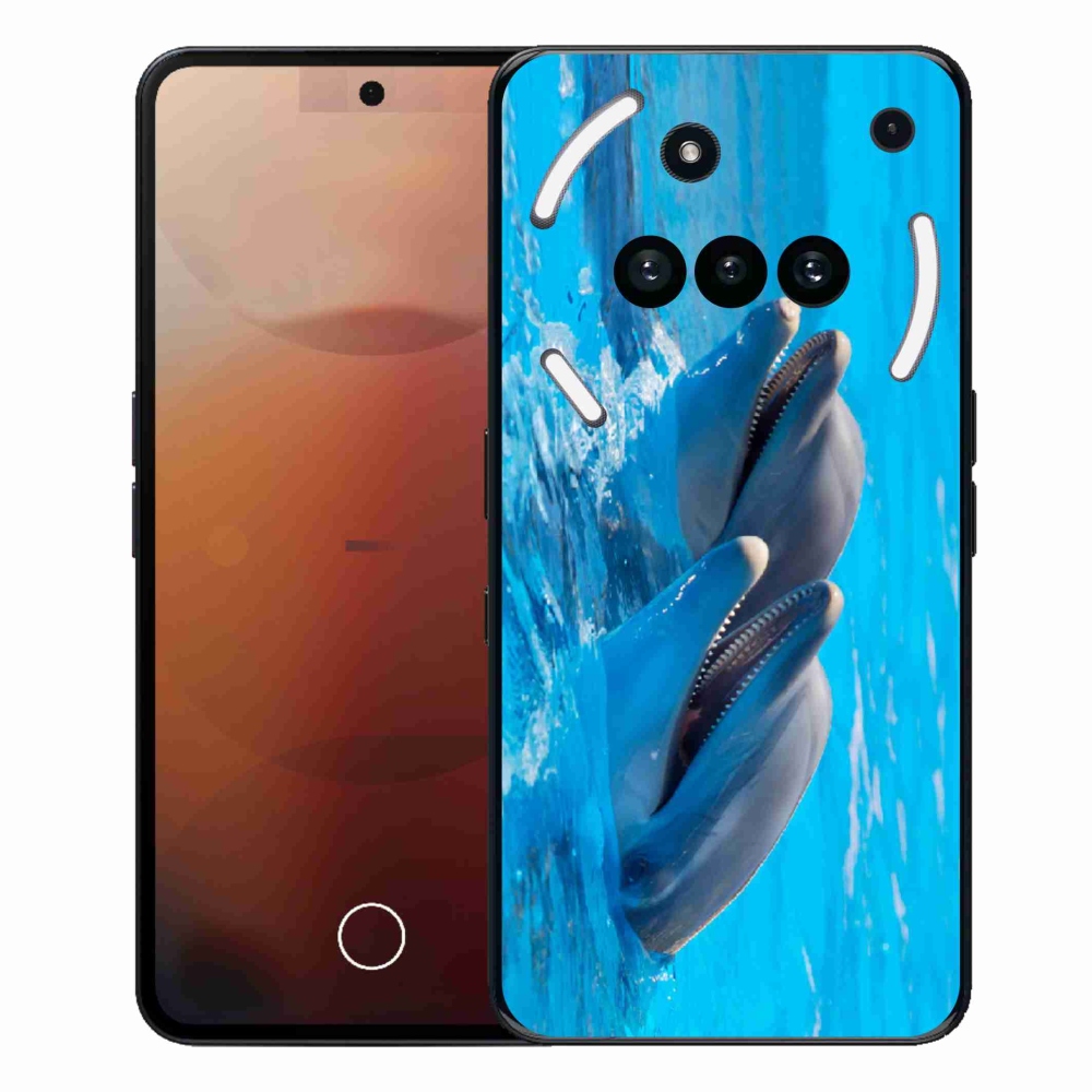 Gelový kryt mmCase na Nothing Phone (3a) - delfíni