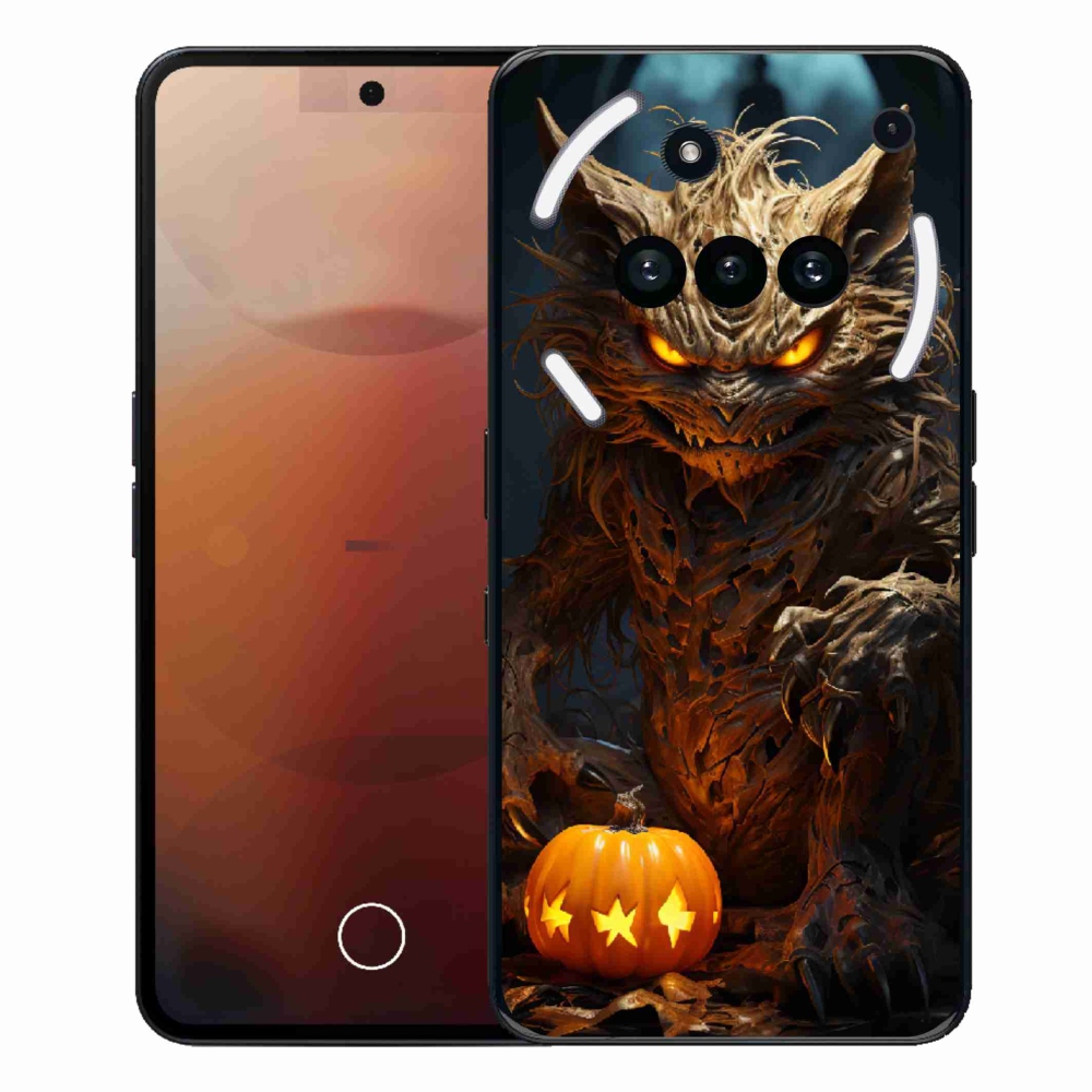 Gelový kryt mmCase na Nothing Phone (3a) - halloweenská příšera
