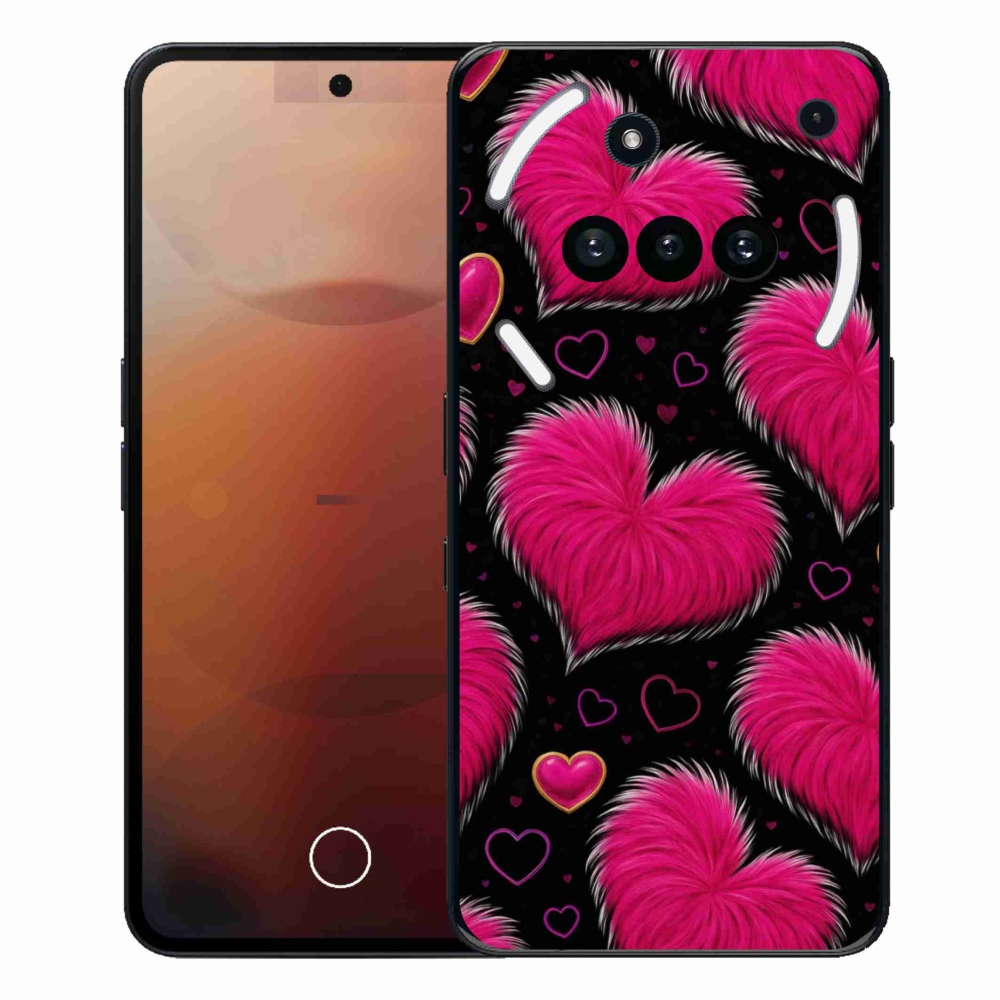 Gelový kryt mmCase na Nothing Phone (3a) - hebká srdce