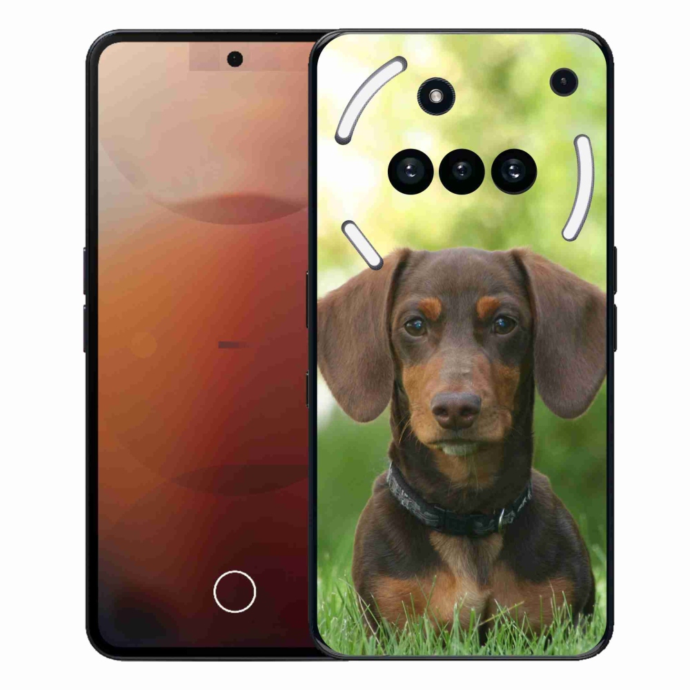 Gelový kryt mmCase na Nothing Phone (3a) - hnědý jezevčík
