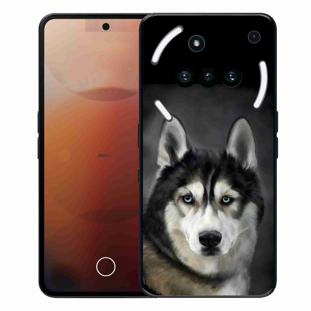 Gelový kryt mmCase na Nothing Phone (3a) - husky