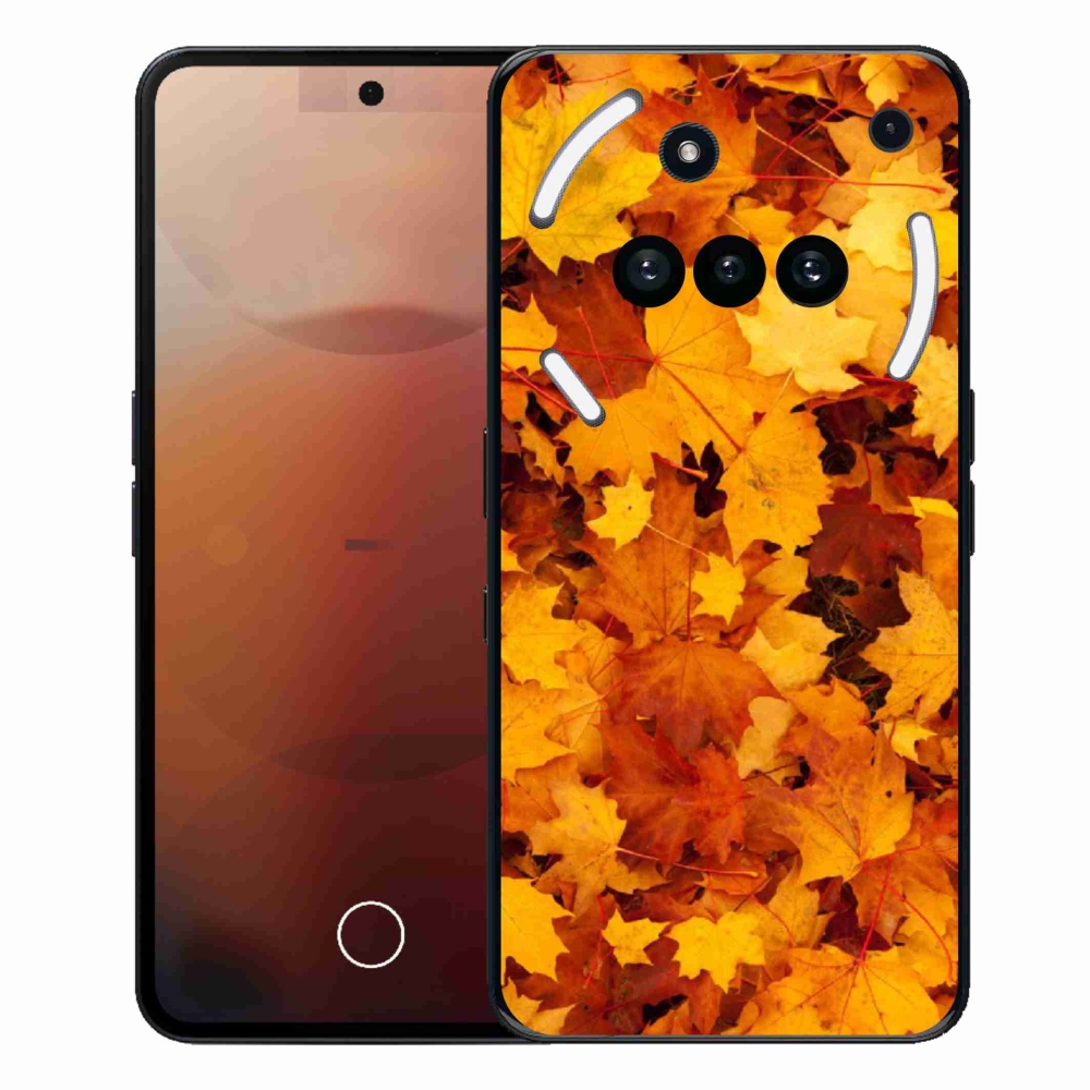 Gelový kryt mmCase na Nothing Phone (3a) - javorové listy